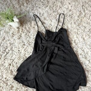 Sophisticated LOFT Elegant Black Camisole women’s sophisticated shirt with Bow A